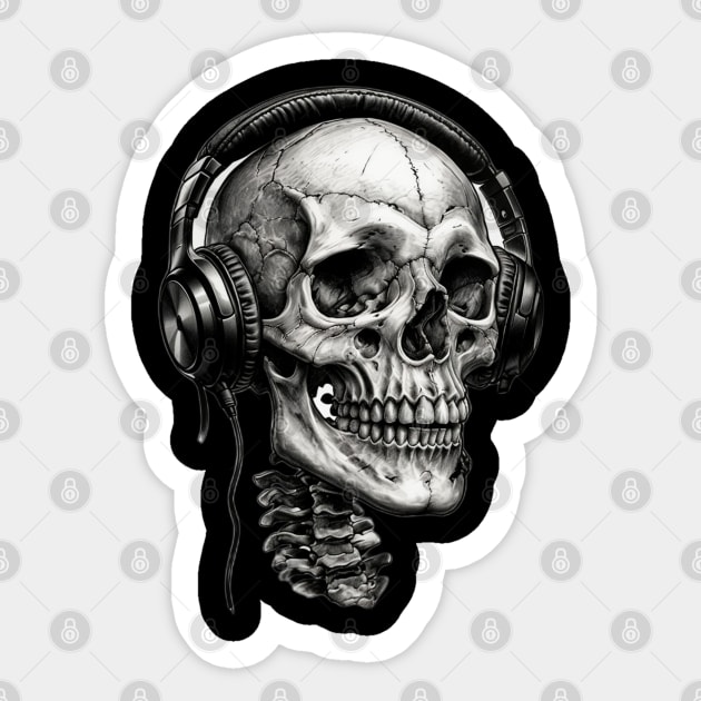 Skull Beats: Macabre Melodies Sticker by Steve